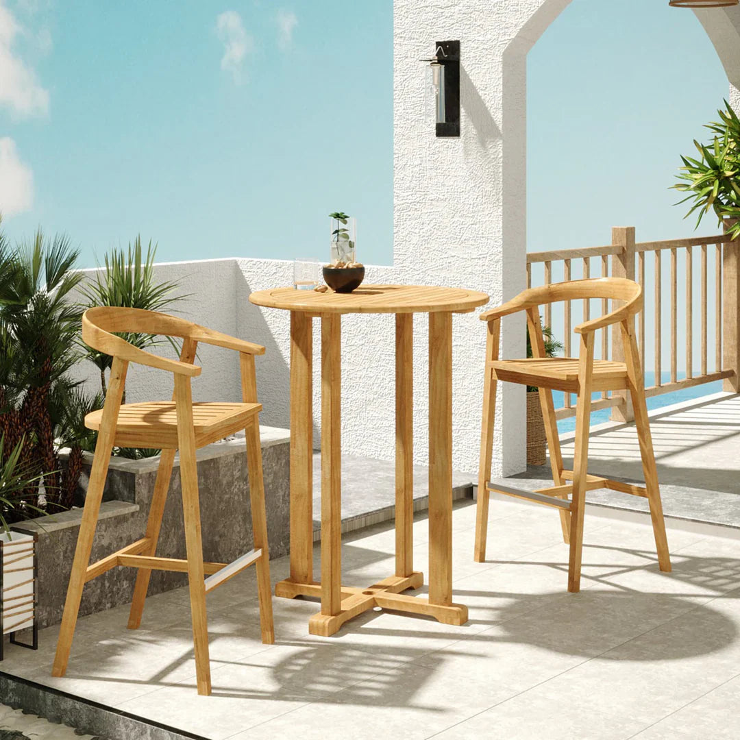 La Costa Patio Barrel Back Counter Height Armchair