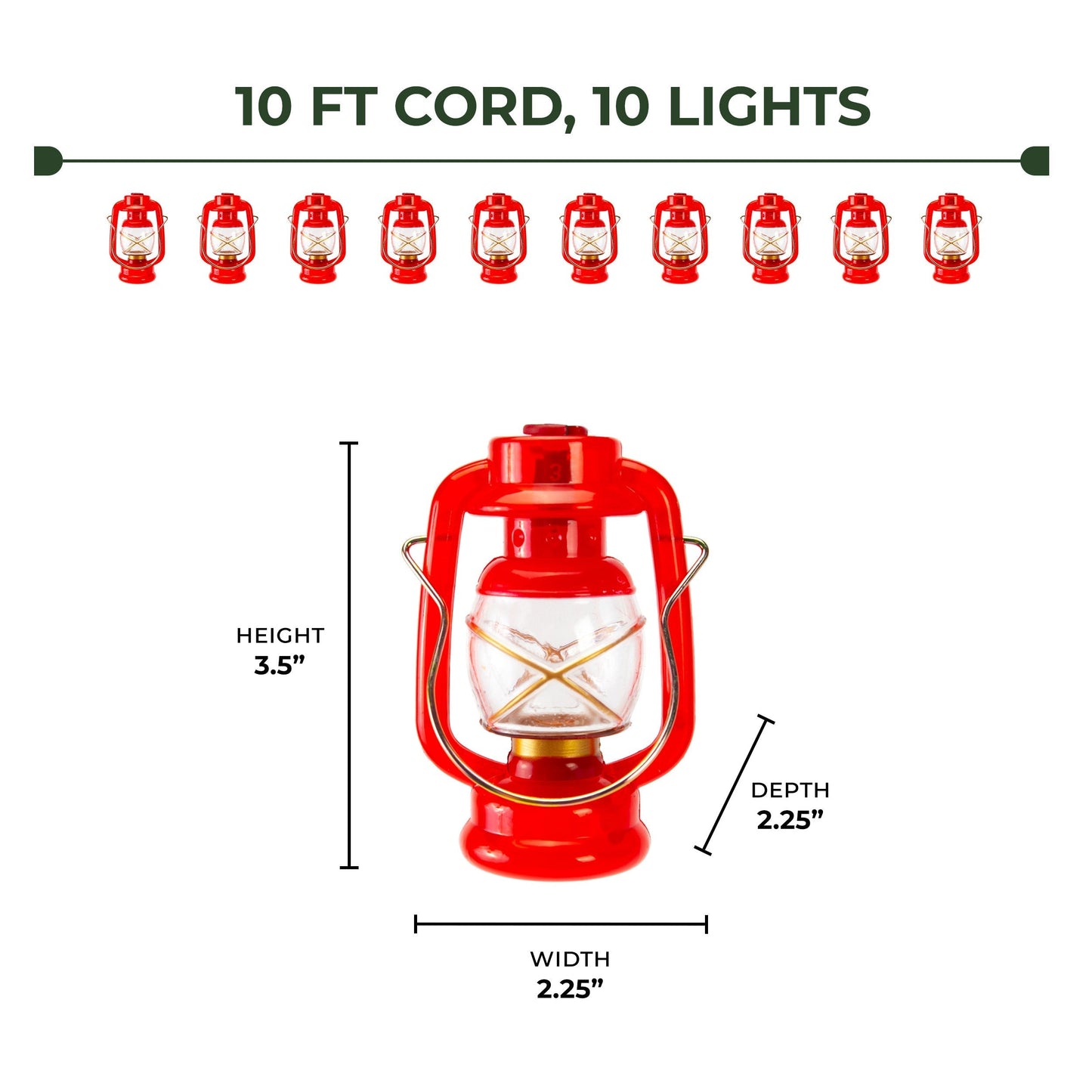 LED Light Set 10-Light-Small Lantern