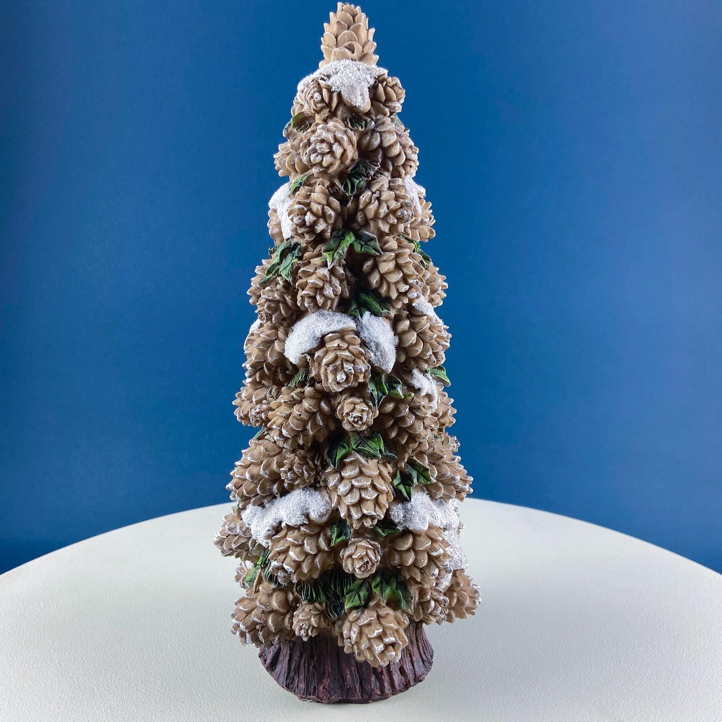 Large 14.5" Tall Pine Cone Tree. Christmas Village Accessory. Holiday Decor. Rustic Home Wood Cabin Display. Kids Room. Gift for Him Her.