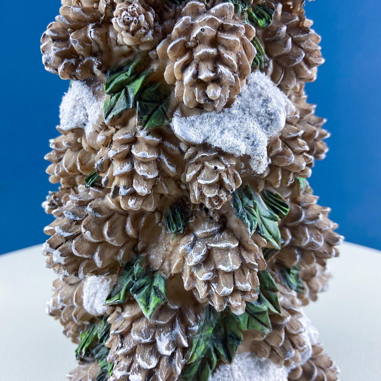 Large 14.5" Tall Pine Cone Tree. Christmas Village Accessory. Holiday Decor. Rustic Home Wood Cabin Display. Kids Room. Gift for Him Her.