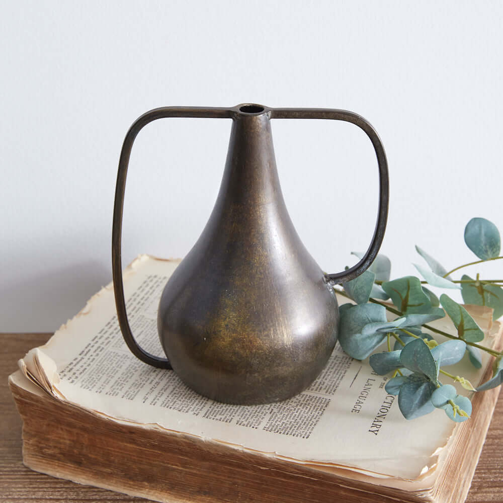 Antique Bronze Boho Vase