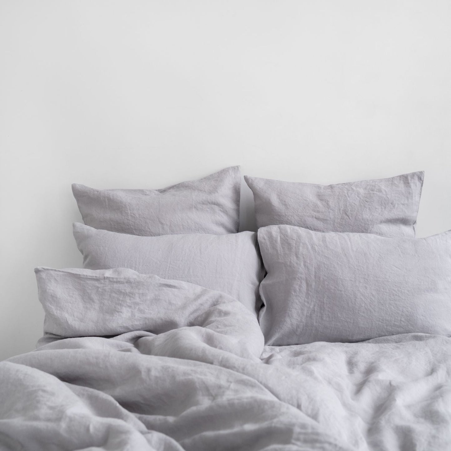Linen Tales Light Grey Linen Duvet Cover Set