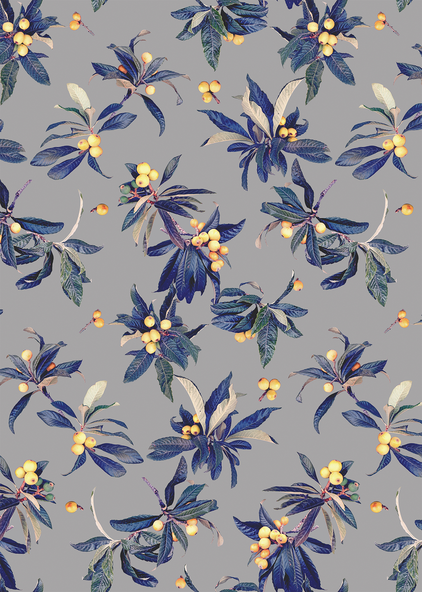 Loquat Love Wallpaper, gray