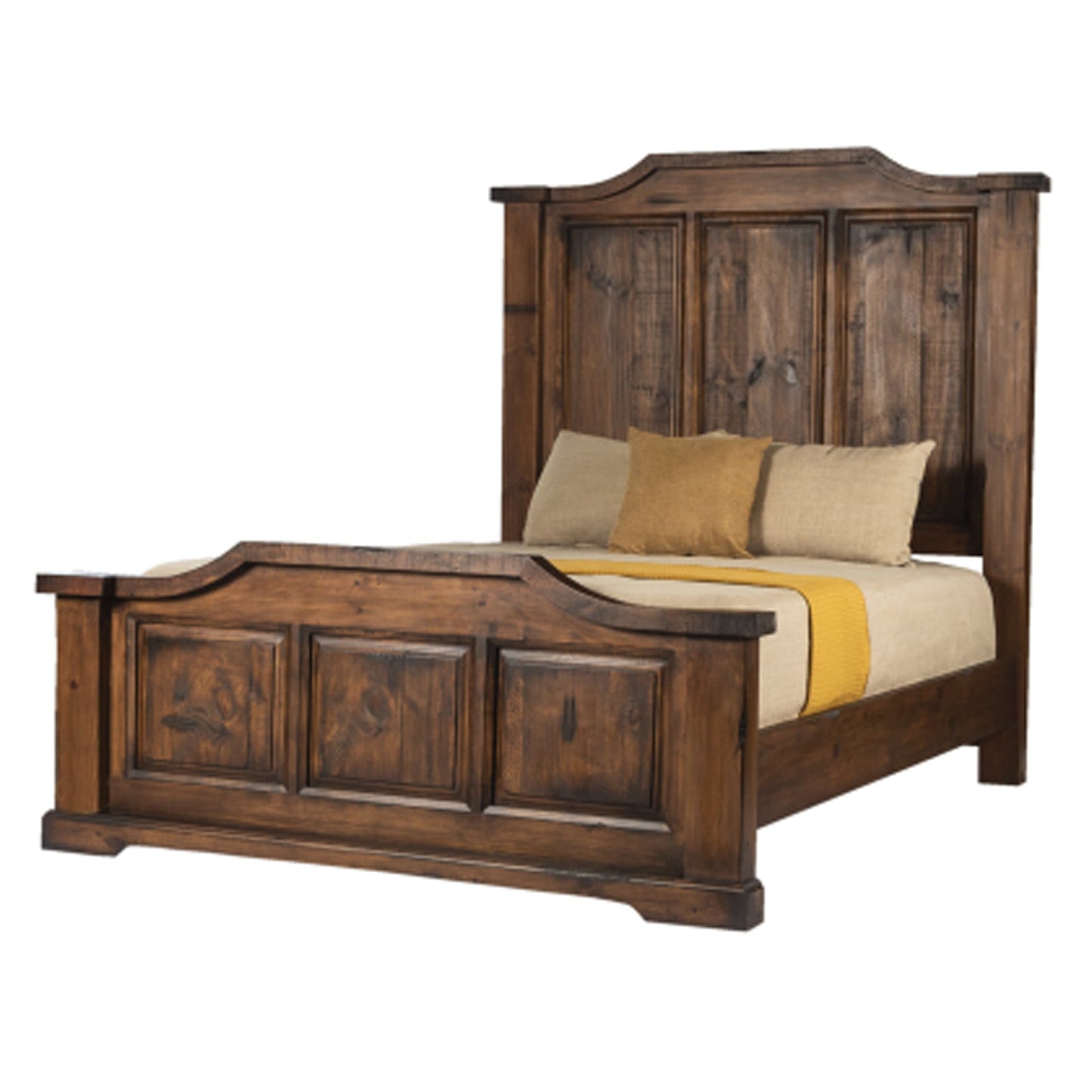 Lubbock Bed | Rustic Solid Wood Bed Frame