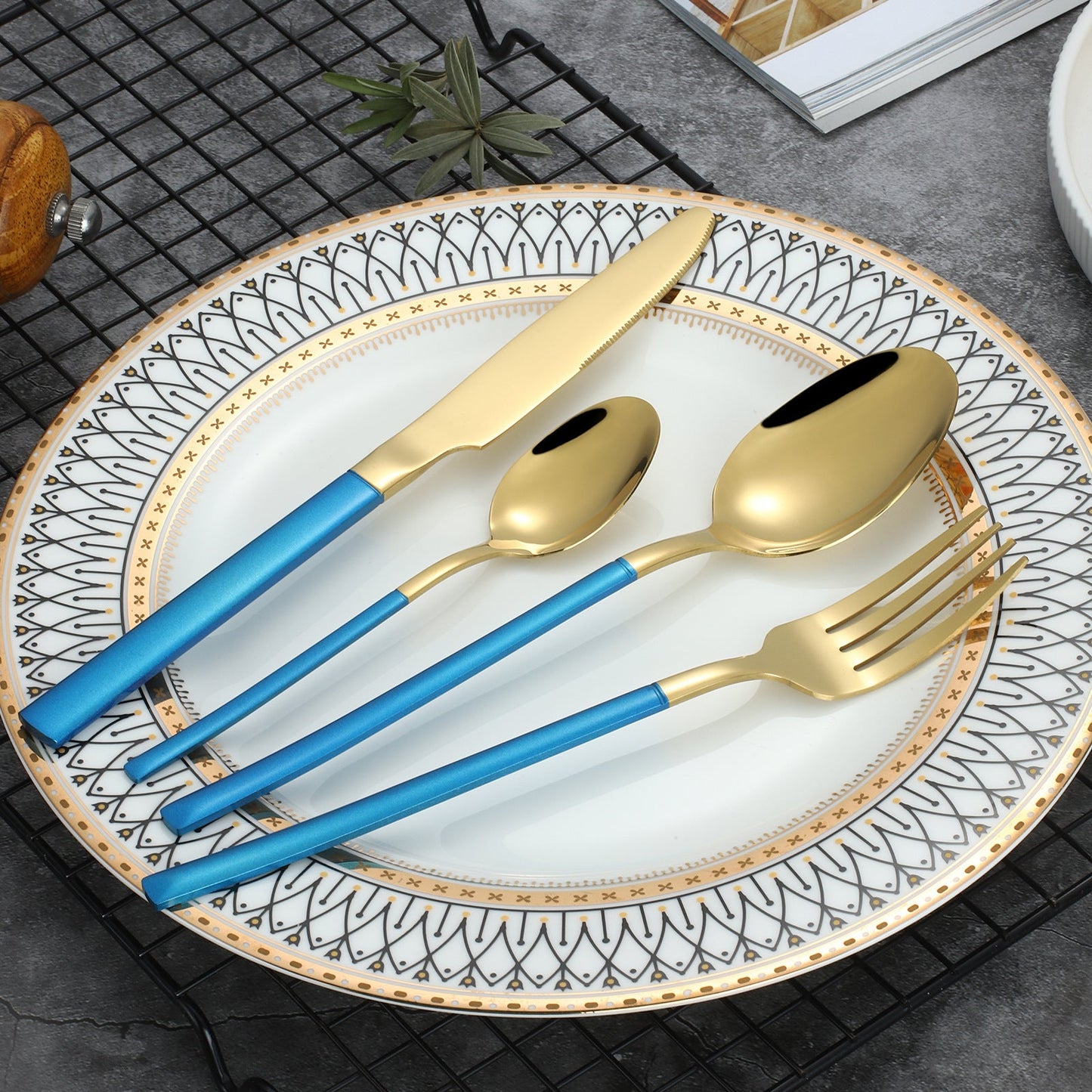 Luxury Italy Cutlery Steel Set