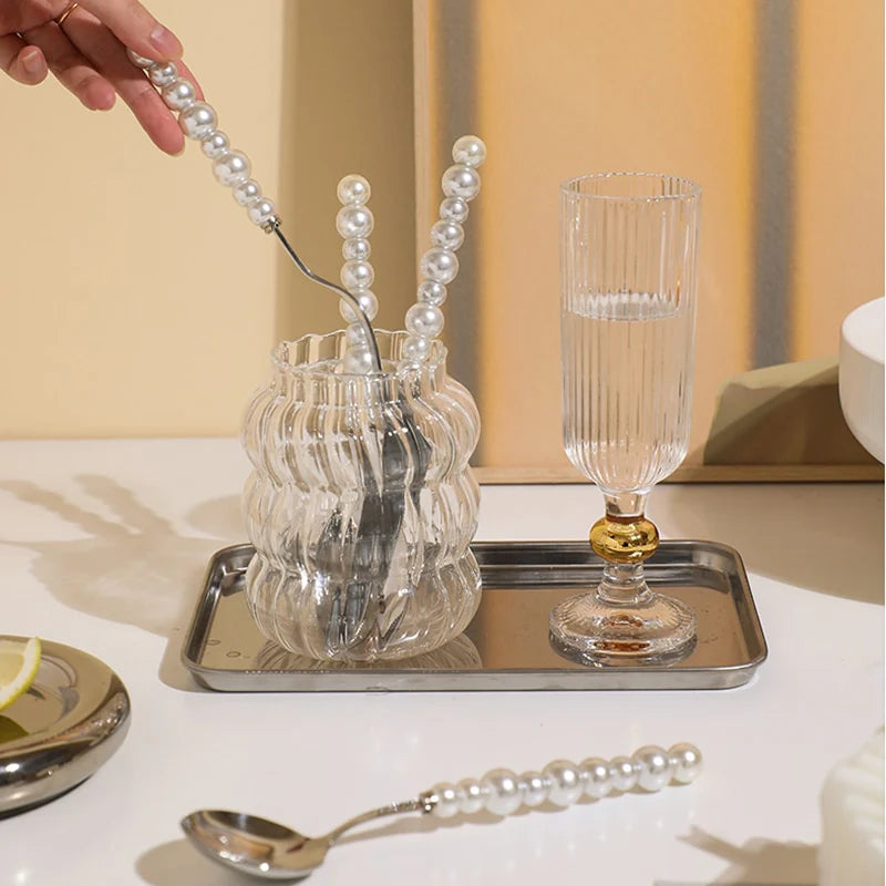 Luxury Natural Australian Pearls Cutlery Set