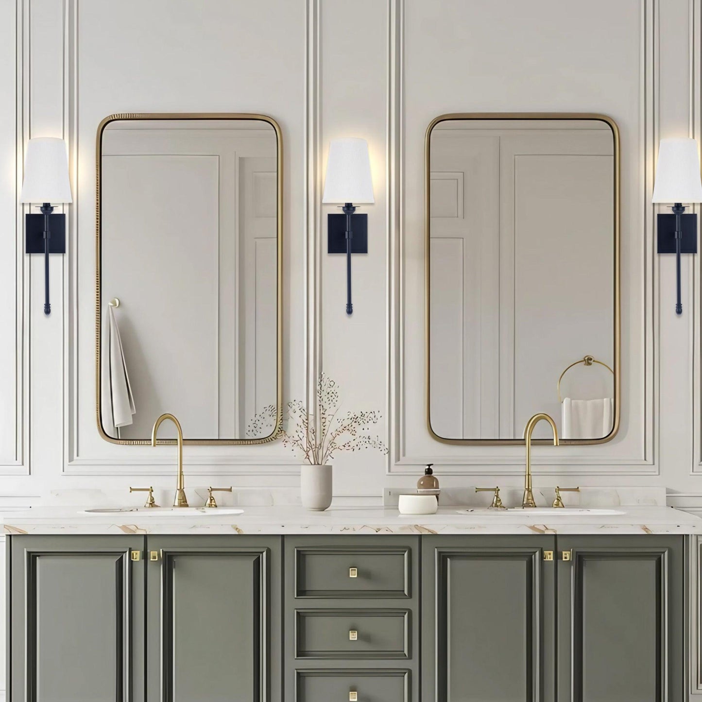 Manor Modern Traditional 1-Light Wall Sconce Light