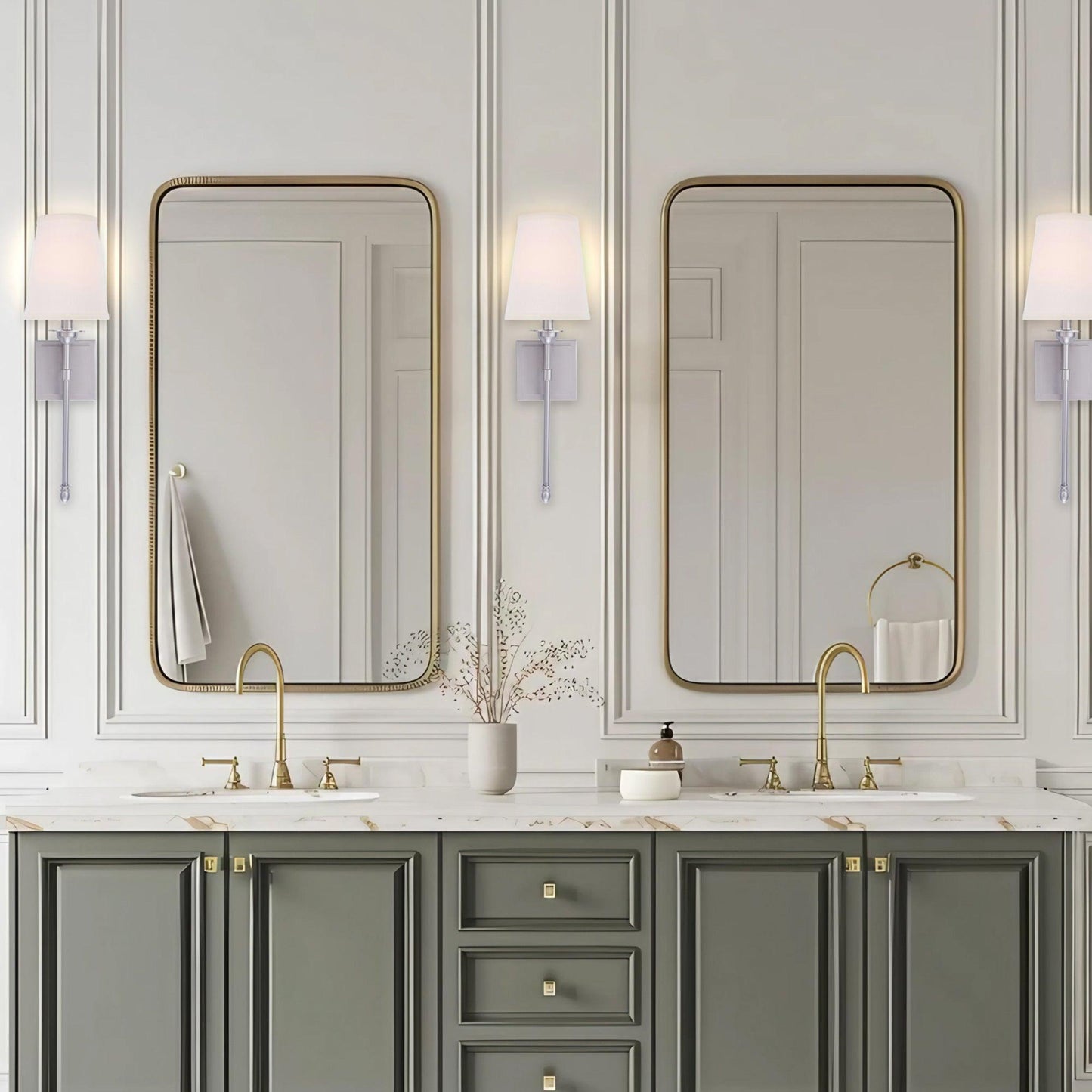 Manor Modern Traditional 1-Light Wall Sconce Light