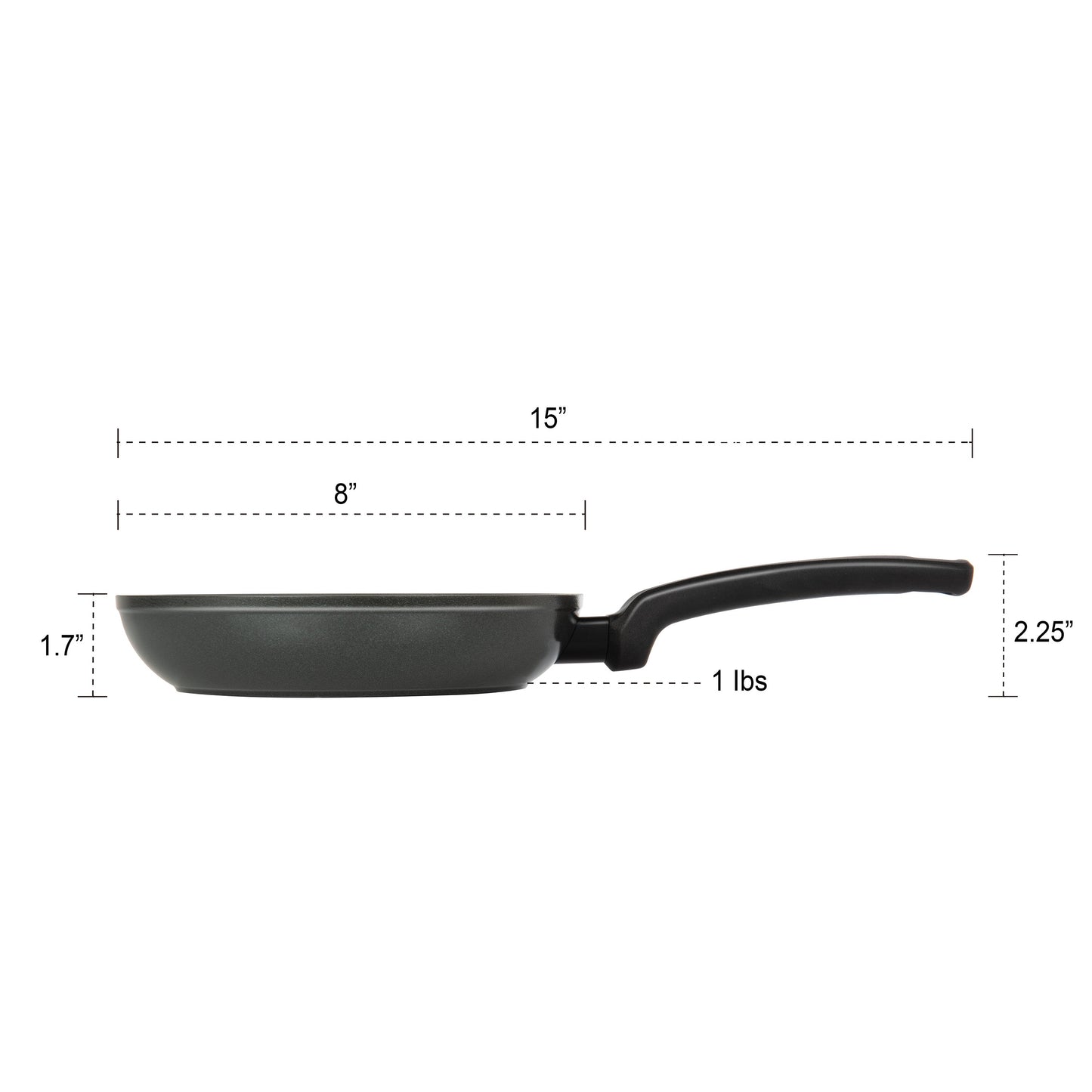MASTERPAN Ceramic Nonstick Frypan & Skillet, 8" (20cm)