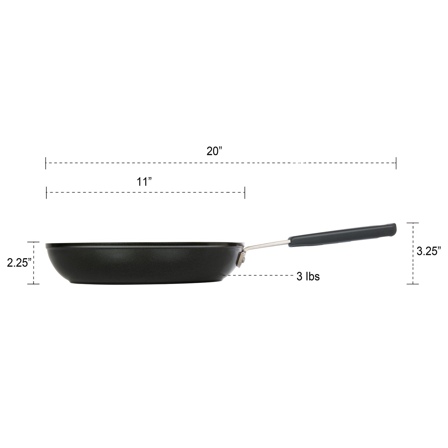 MASTERPAN Ceramic Nonstick Frypan & Skillet with Chefs Handle, 11" (28cm)