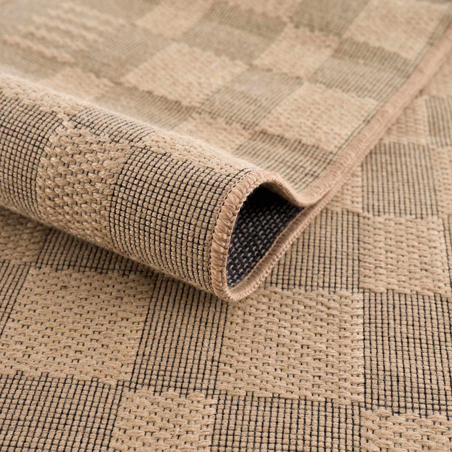 Nairi Checkered Washable Jute Rug