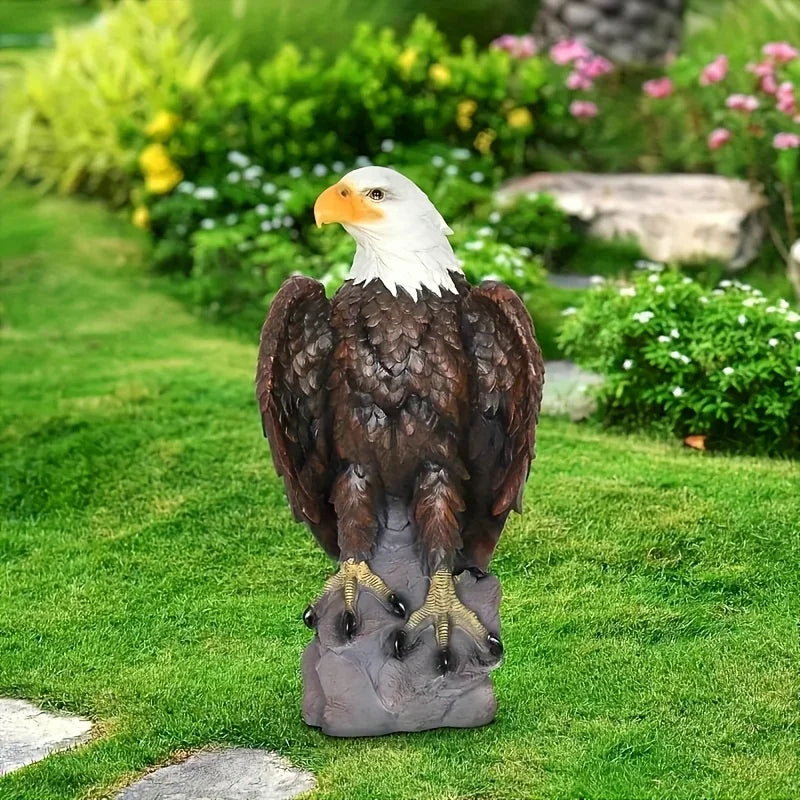 Majestic 24 Inch Bald Eagle Garden Statue for Porch and Outdoor Decor