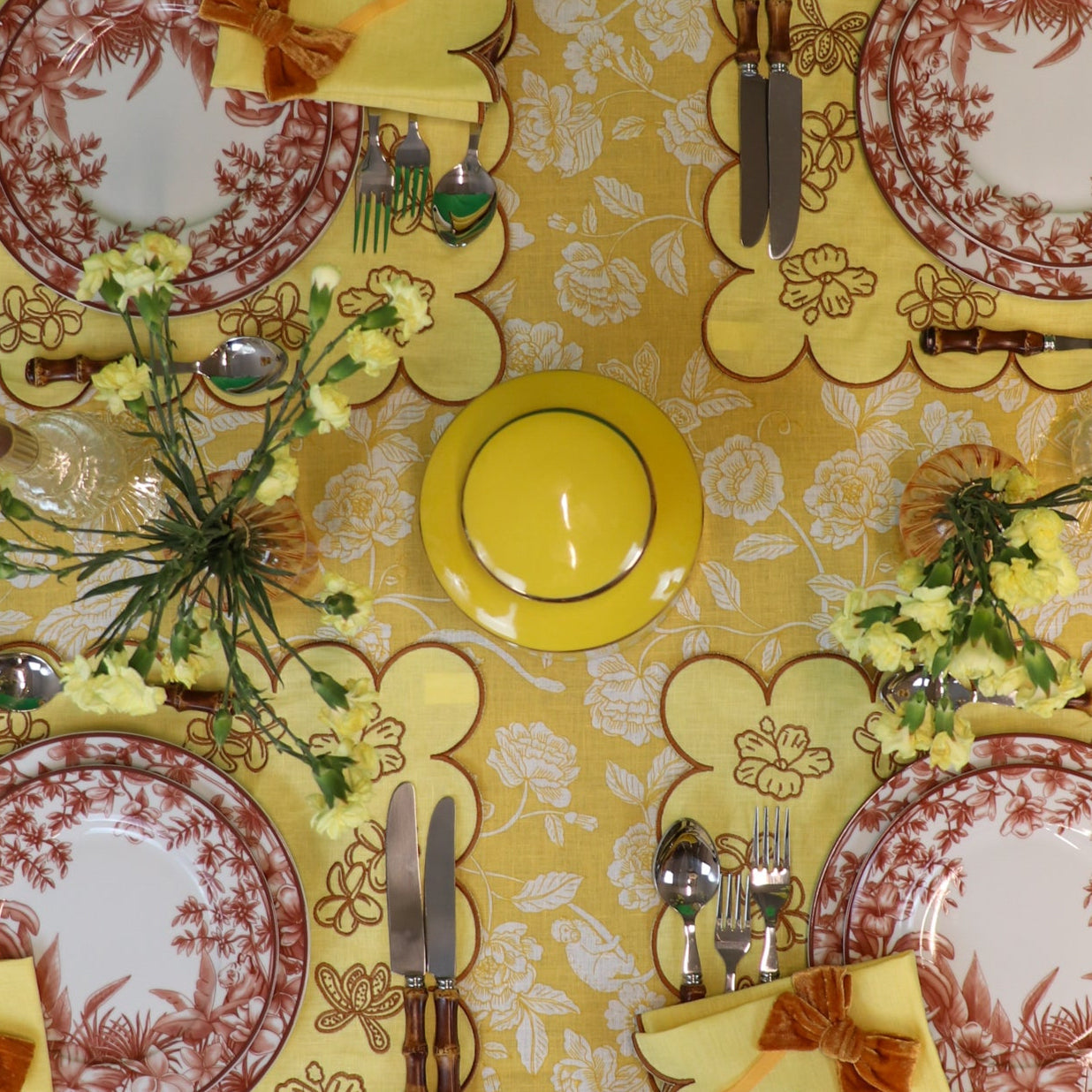 Marigold Flora Parlour Tablecloth