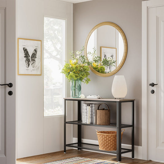Mesh Shelves Hallway Table