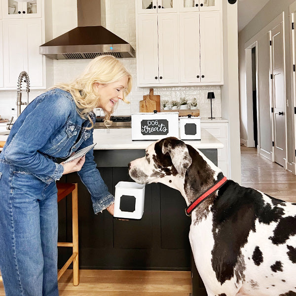 Customizable Metal Kitchen Canisters, Set of Three