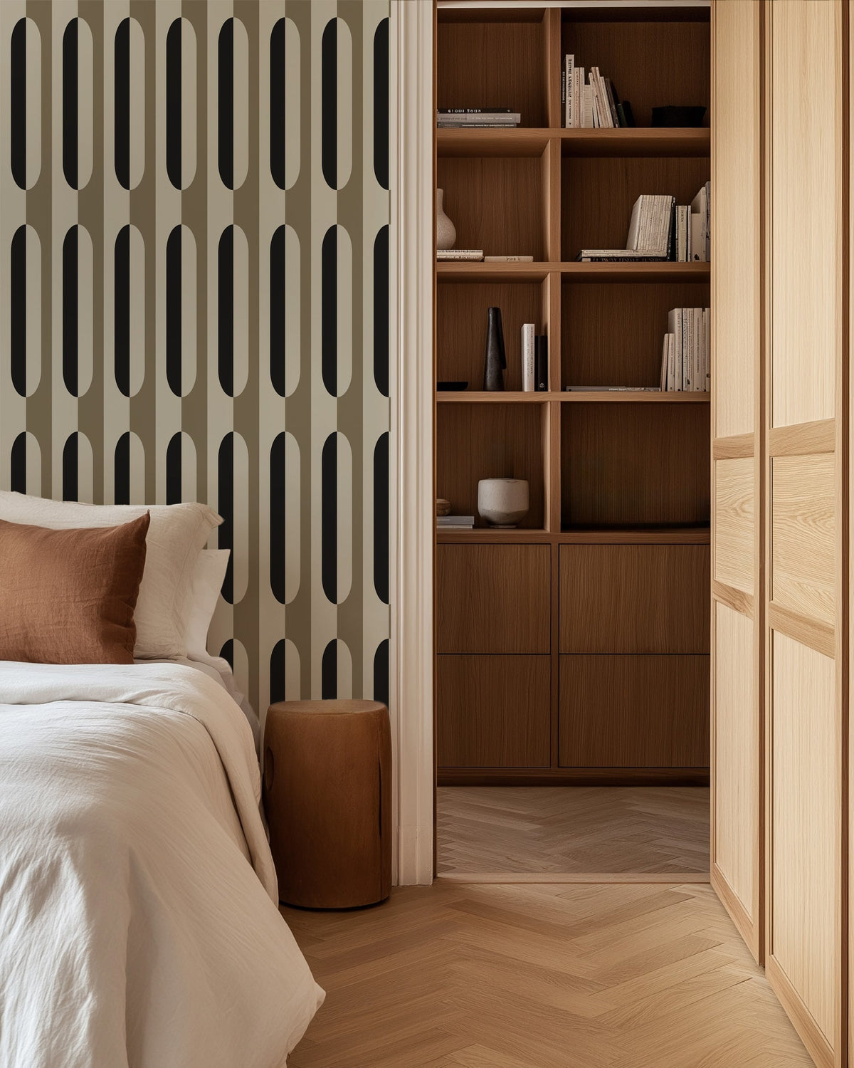 Mid Century Modern Geometric Wallpaper