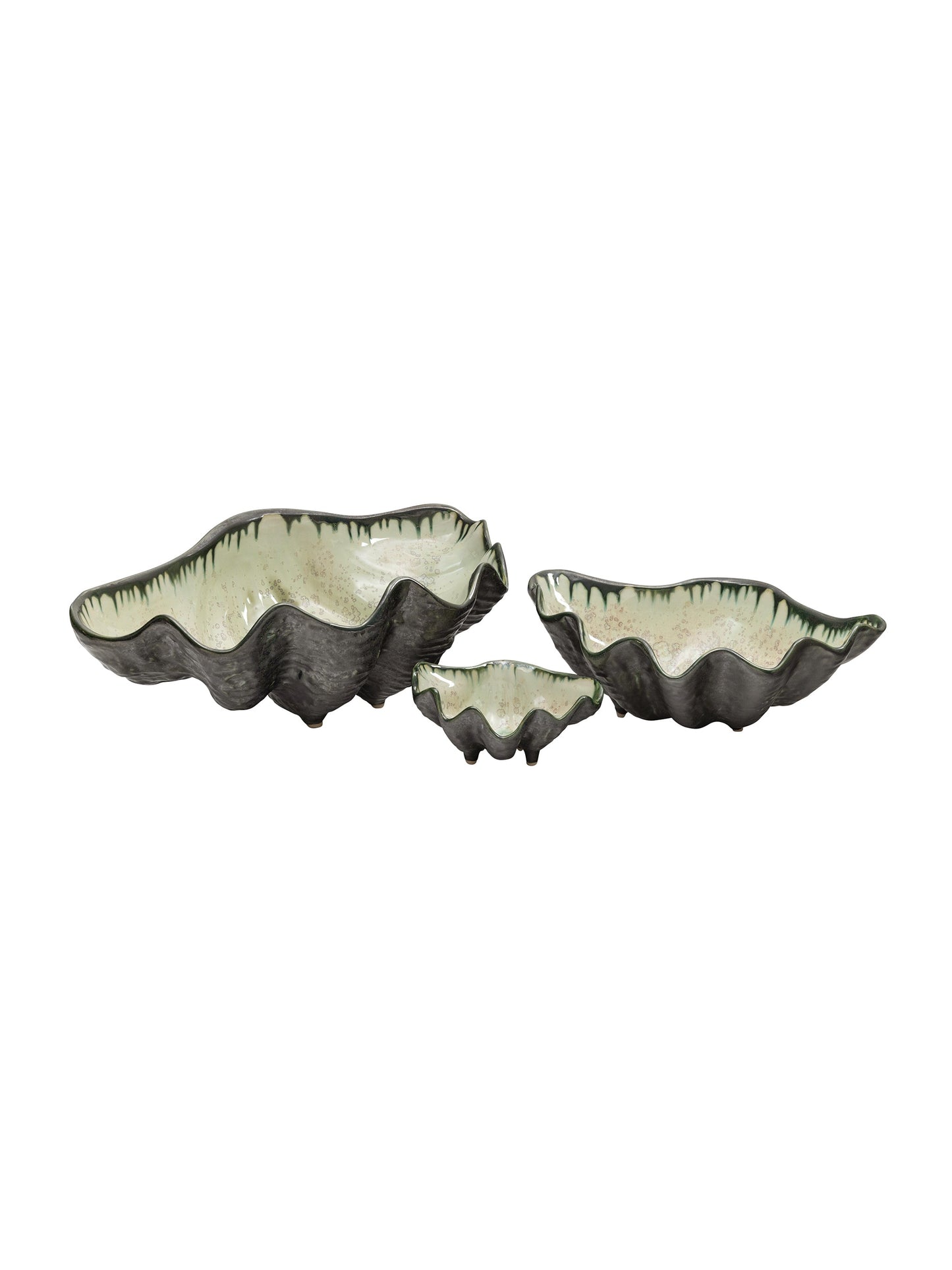 Mint and Charcoal Sea Clam Bowl