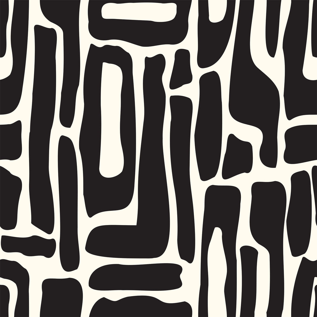 Modern Abstract Black & White Wallpaper