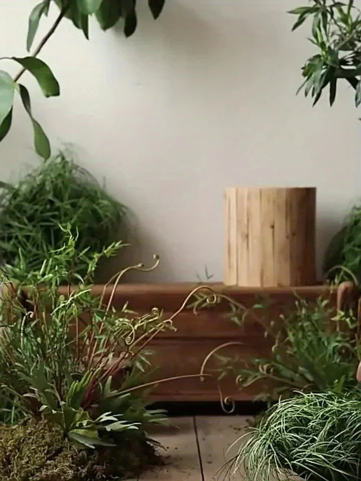 Natural Wooden Mushroom Sculpture for Rustic & Scandinavian Home Decor