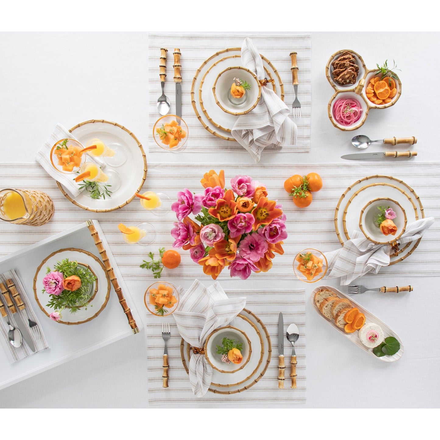 Capri Ticking Stripe Napkins