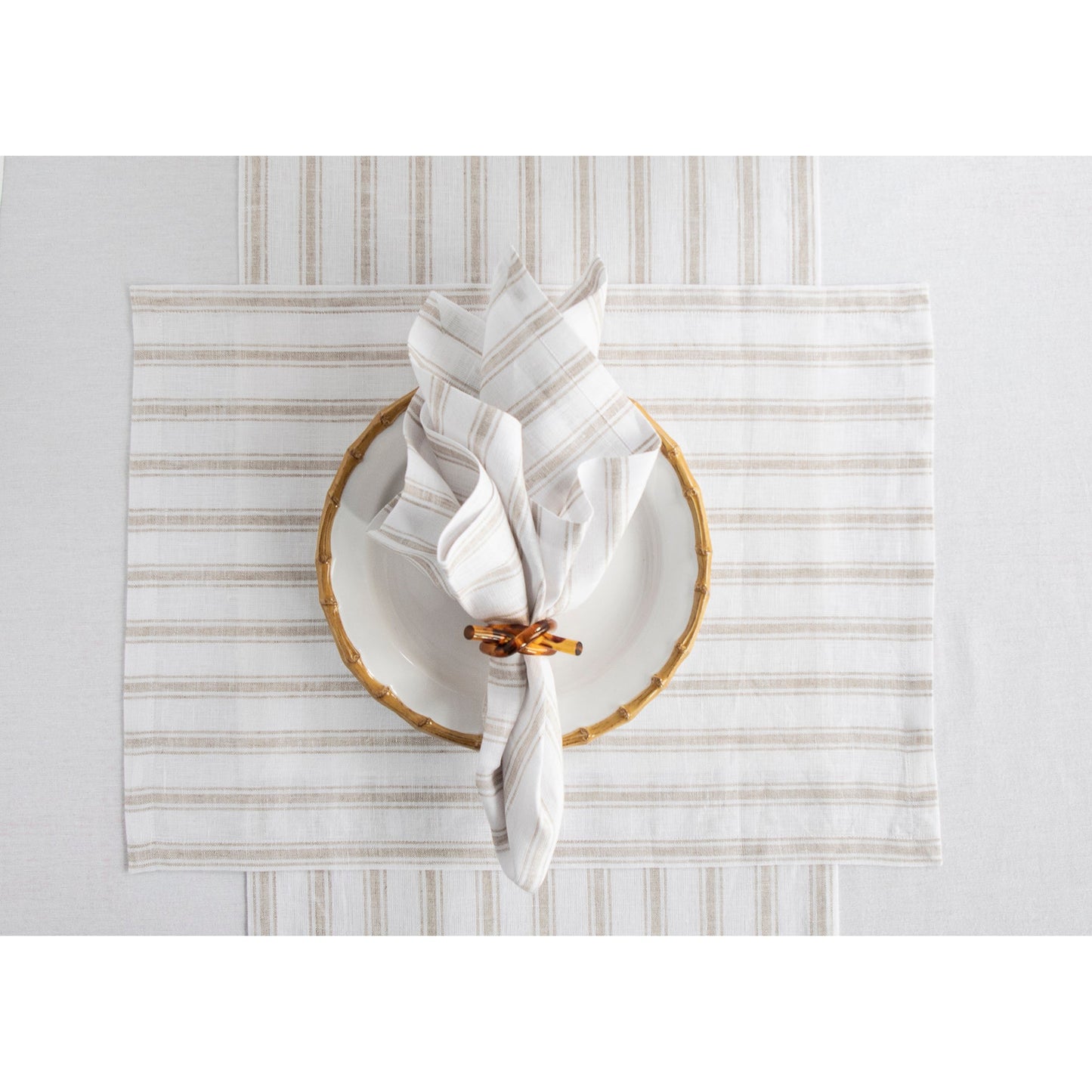 Capri Ticking Stripe Table Runner