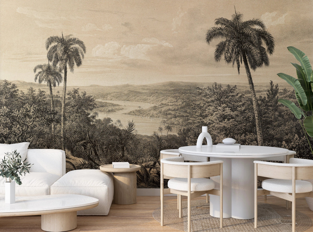 Brazilian Jungle Tropical Wall Mural - Peel and Stick or Type II