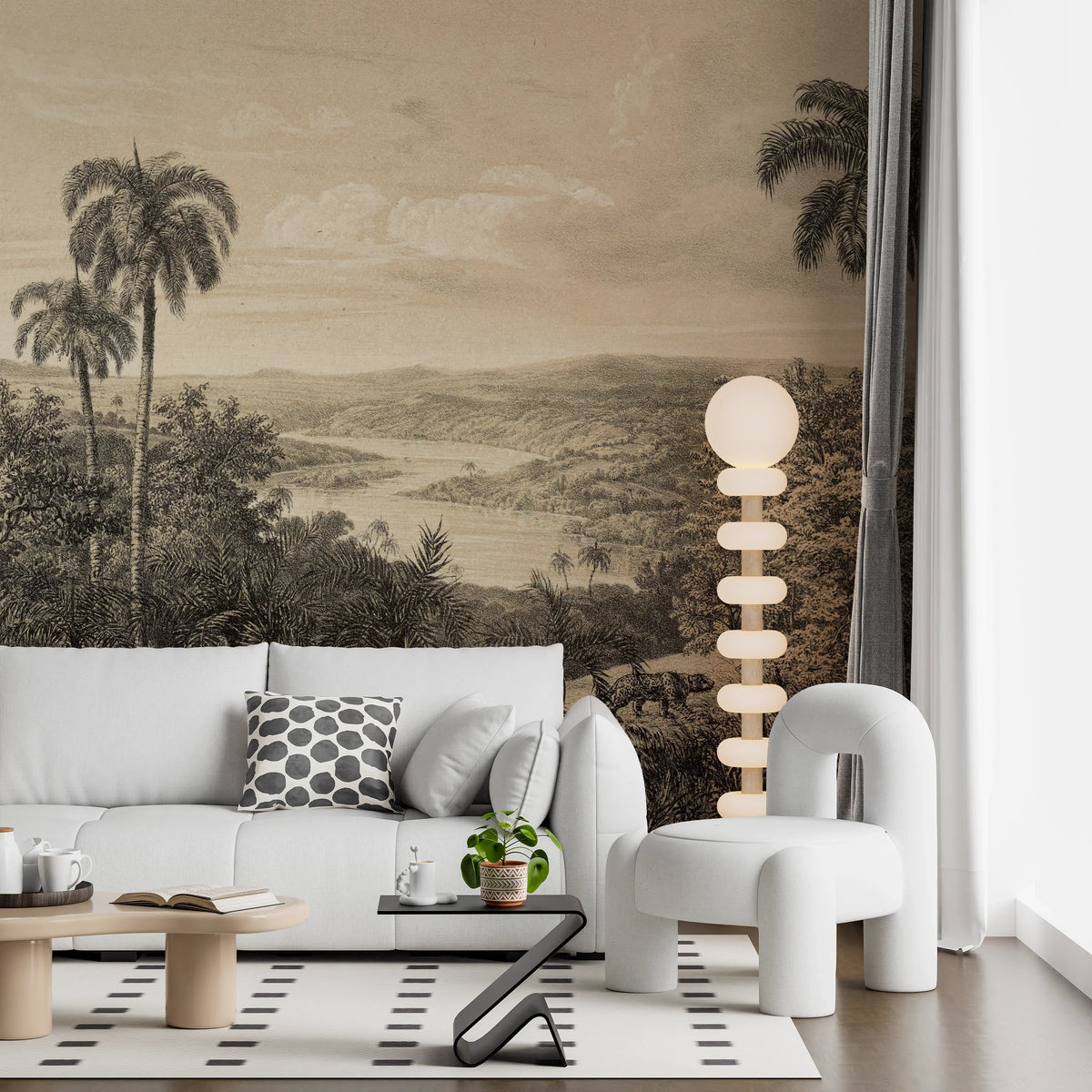 Brazilian Jungle Tropical Wall Mural - Peel and Stick or Type II