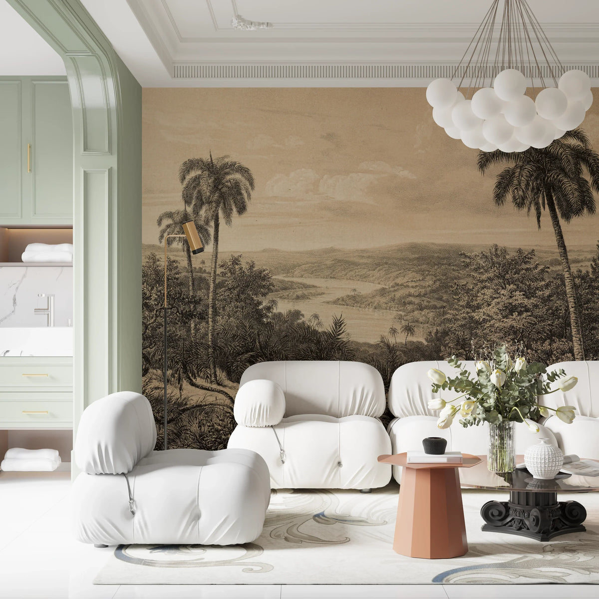 Brazilian Jungle Tropical Wall Mural - Peel and Stick or Type II