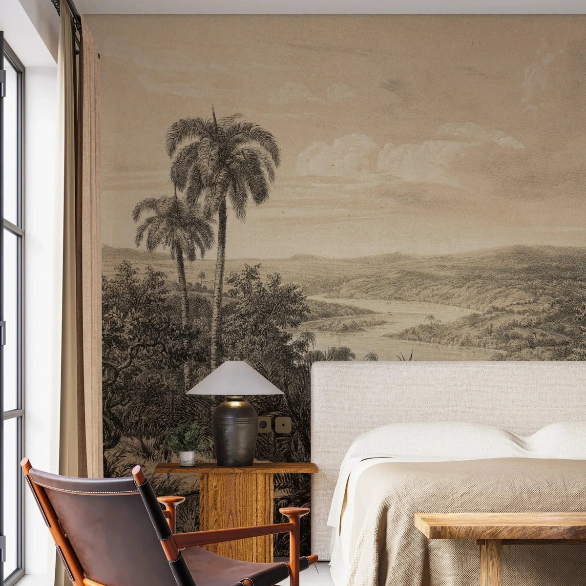 Brazilian Jungle Tropical Wall Mural - Peel and Stick or Type II