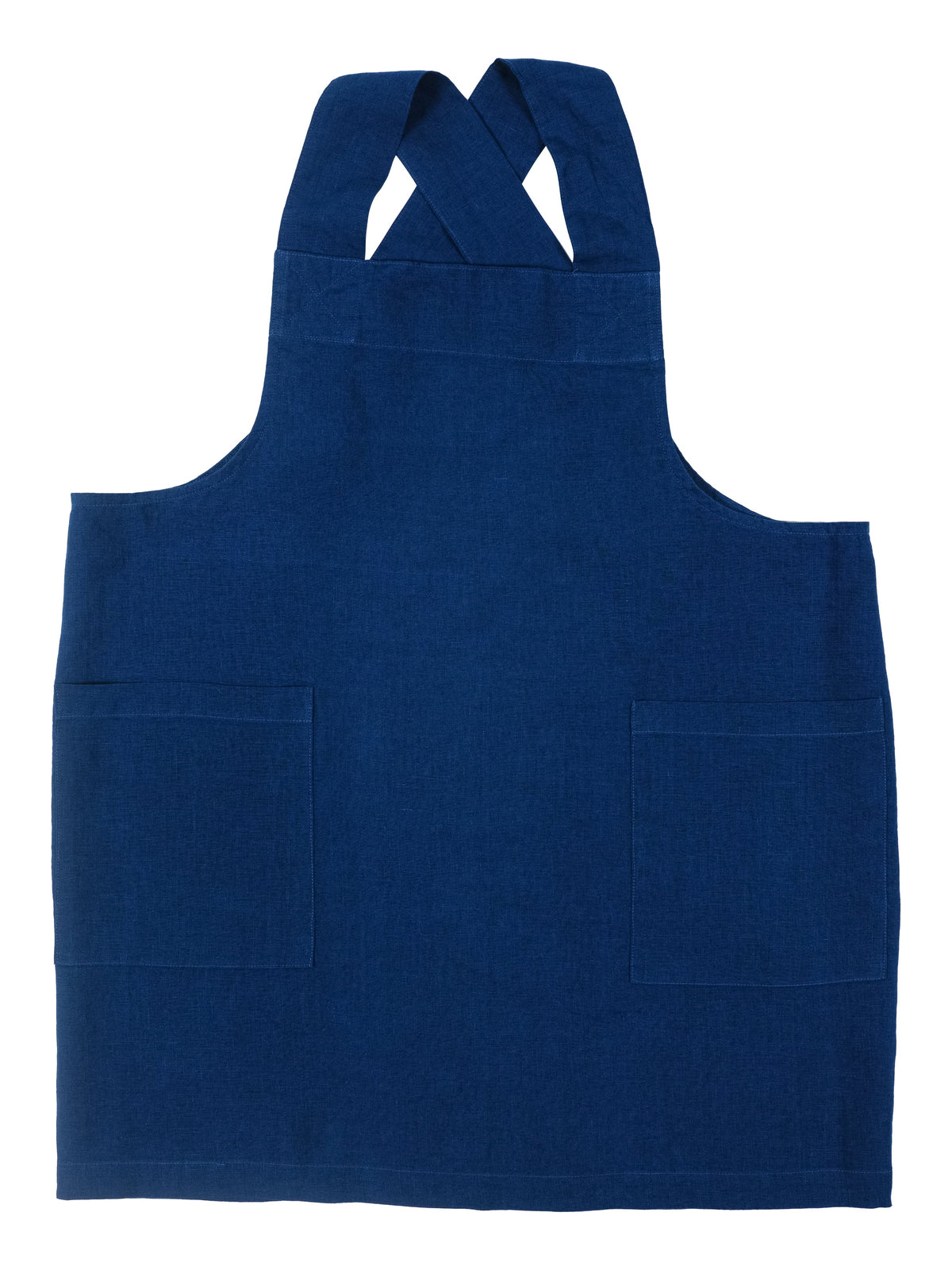KAF Home Firenze 100% Stone Washed Linen  Cross Back Smock Apron