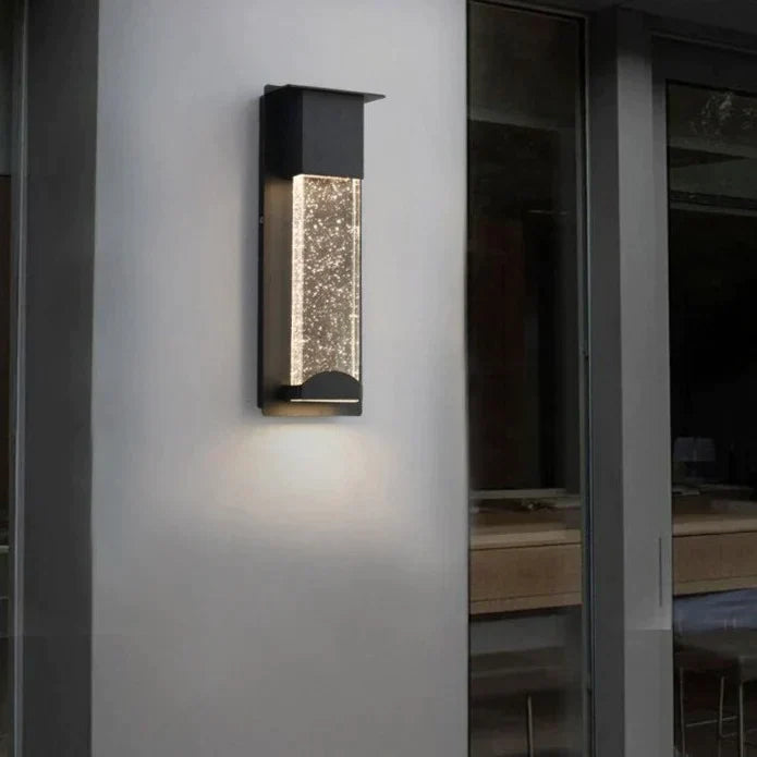 Diane's LED Wall Lighting with PIR Motion Sensor - Crystal Outdoor IP65 Waterproof Sconce for Balcony and Garden