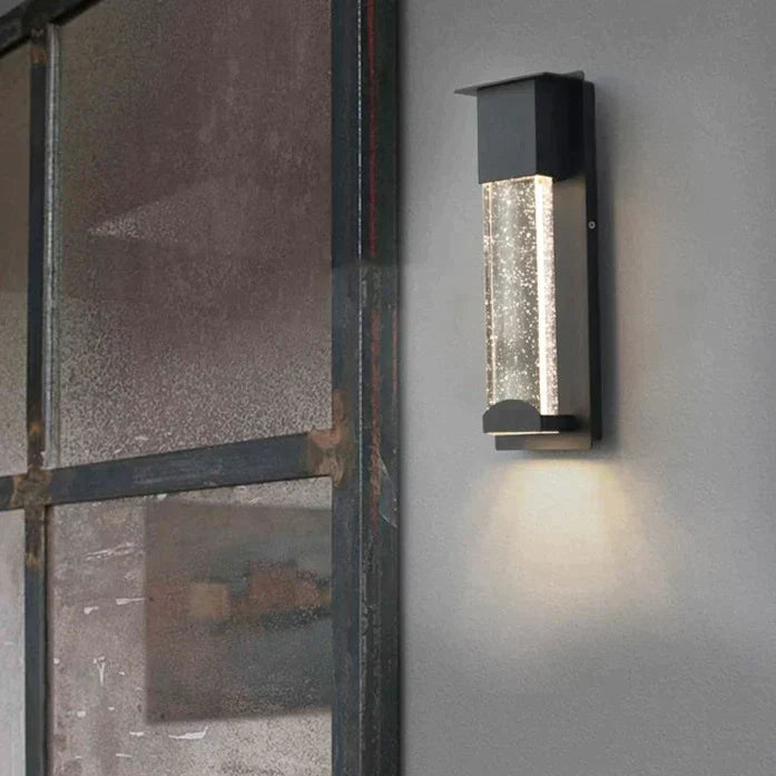 Diane's LED Wall Lighting with PIR Motion Sensor - Crystal Outdoor IP65 Waterproof Sconce for Balcony and Garden