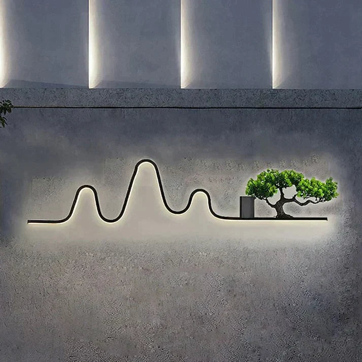 Élisa's IP65 Waterproof LED Wall Lamp - Modern Garden and Villa Landscape Plant Light