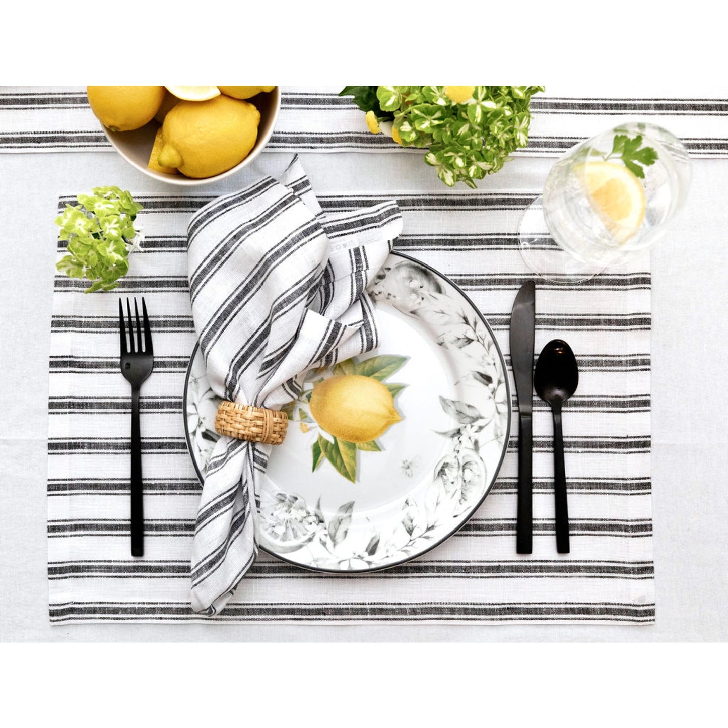 Capri Ticking Stripe Placemats