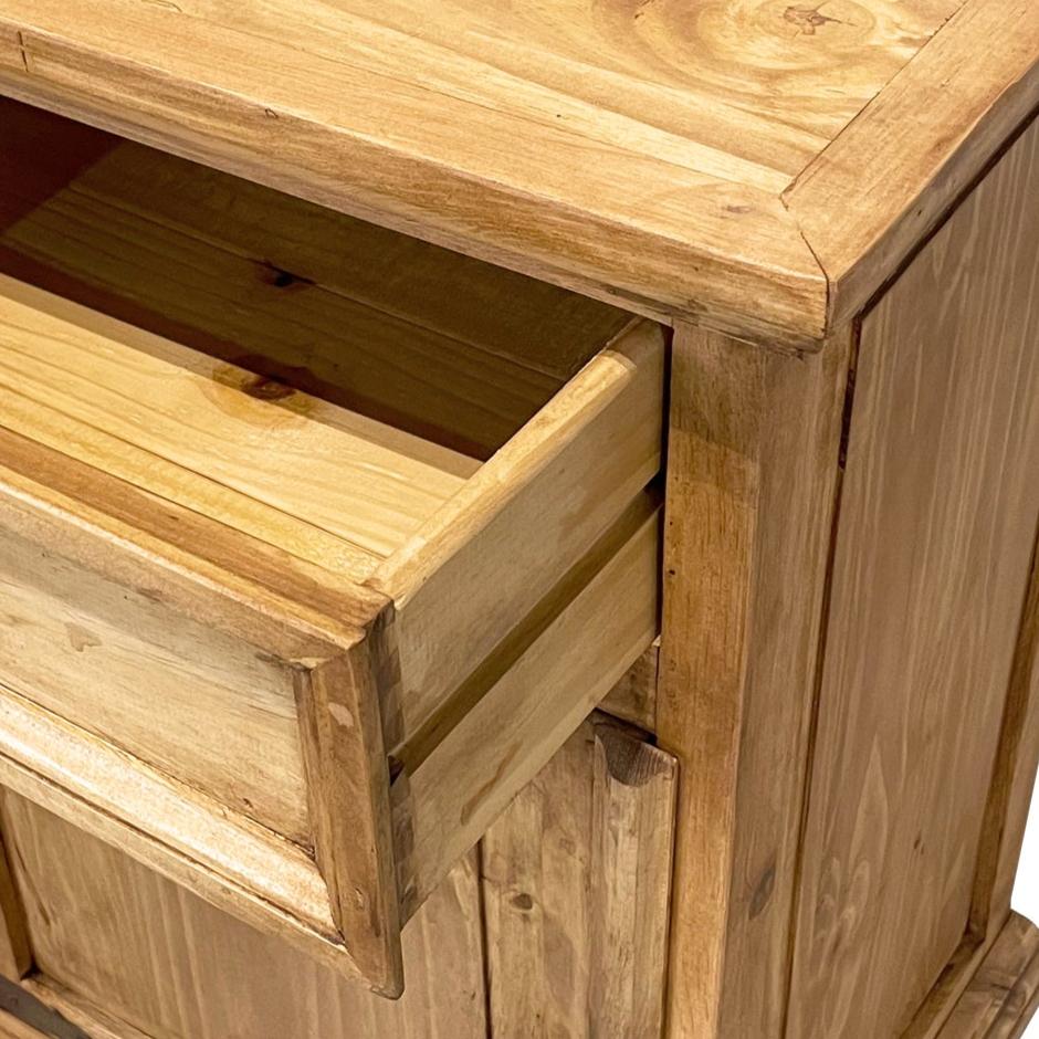 Traditional Small Rustic Nightstand
