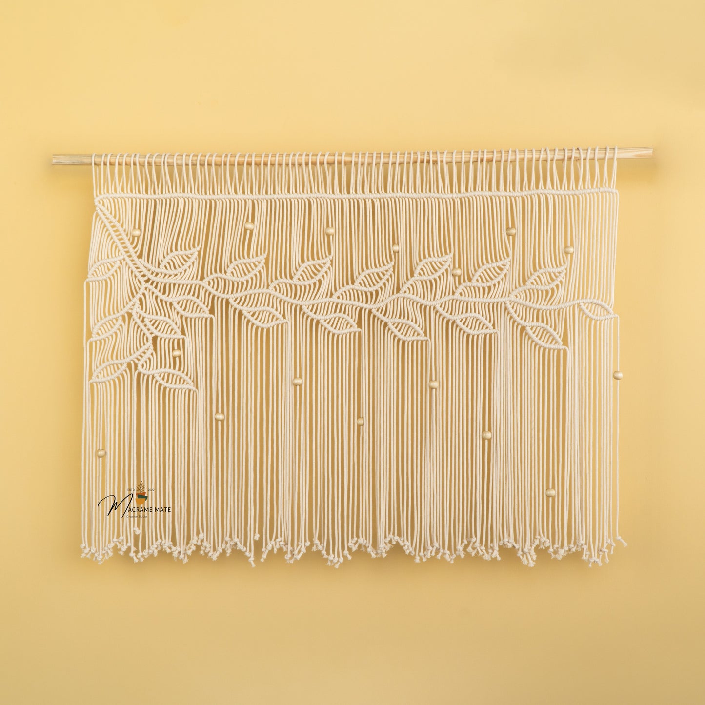 Nordica Natural Macrame Window Curtain