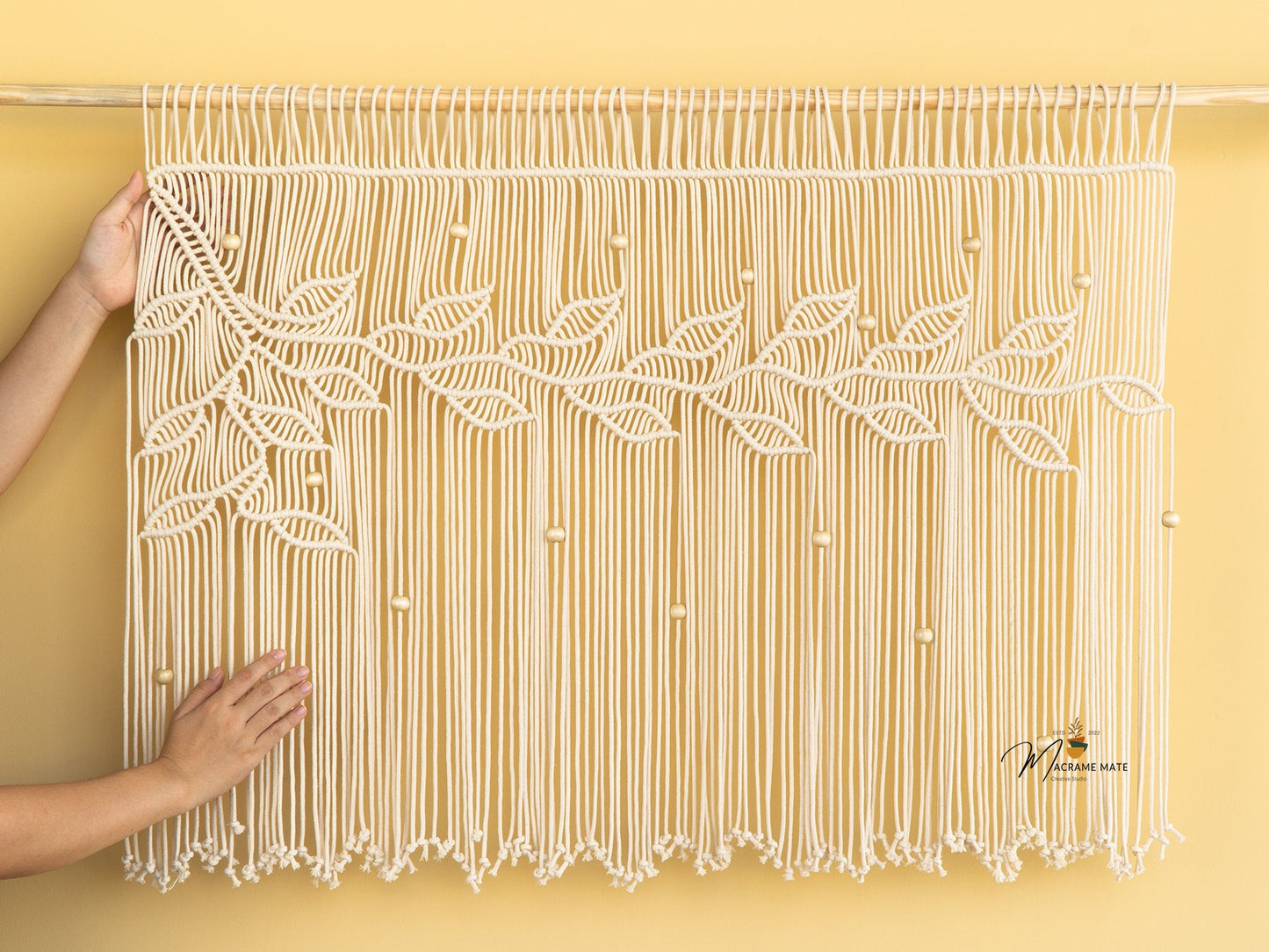 Nordica Natural Macrame Window Curtain