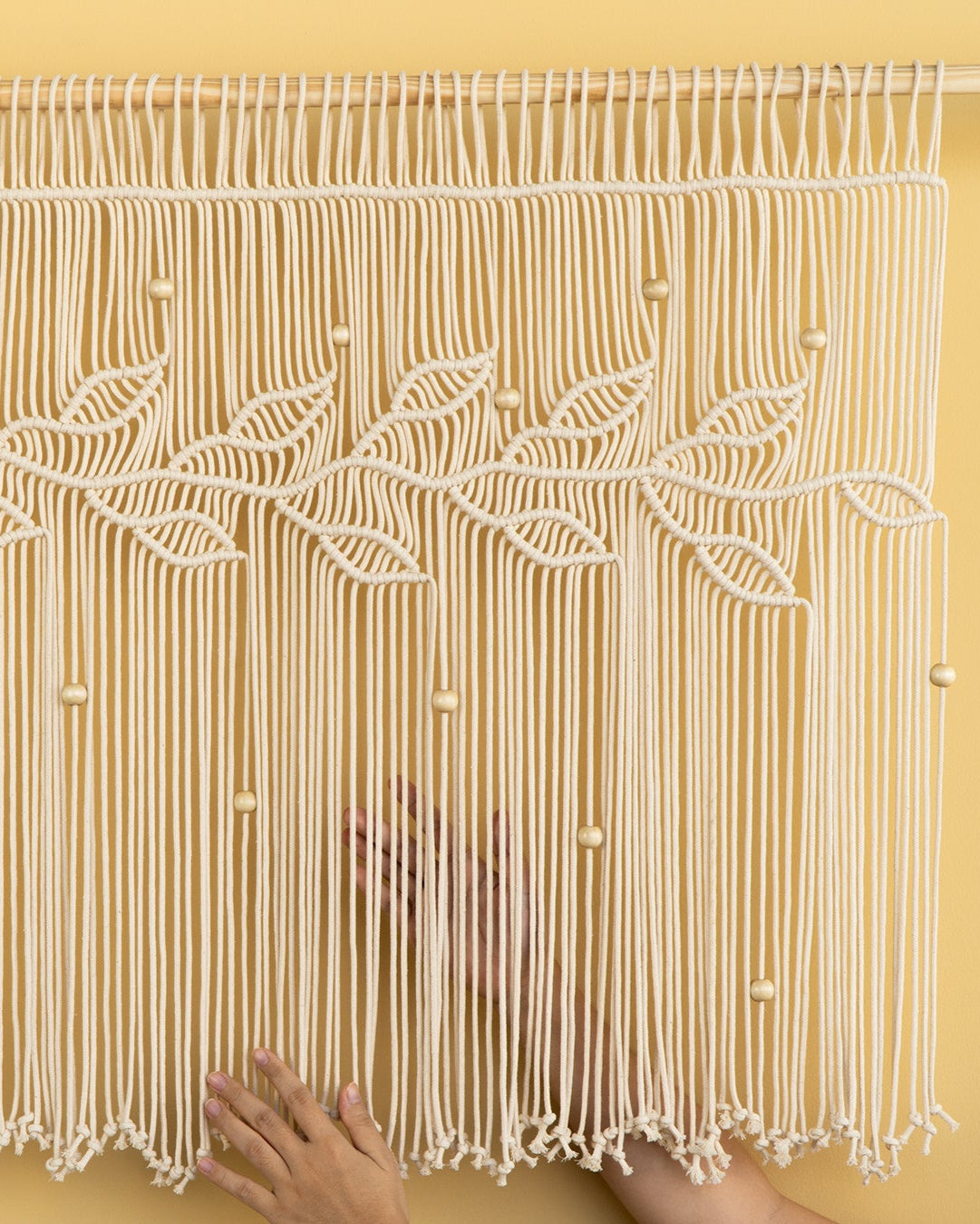 Nordica Natural Macrame Window Curtain