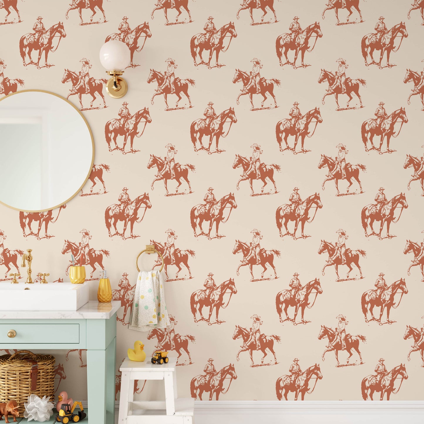 Vintage Western Cowboy Wallpaper
