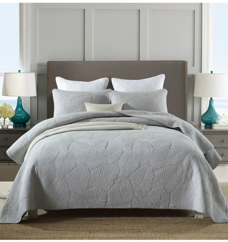 Charleston Embroidered Cotton Bedspread