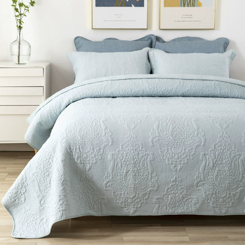Charleston Embroidered Cotton Bedspread