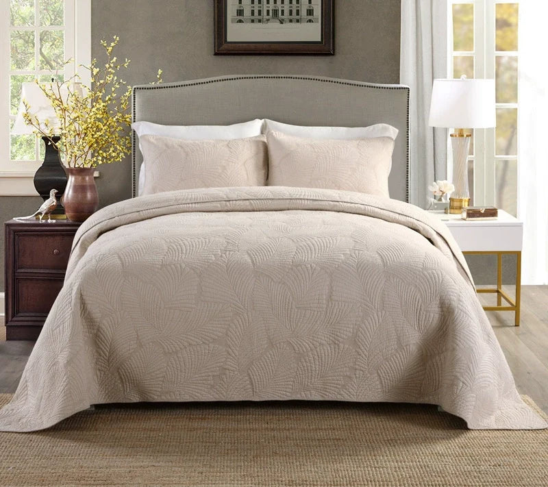 Charleston Embroidered Cotton Bedspread