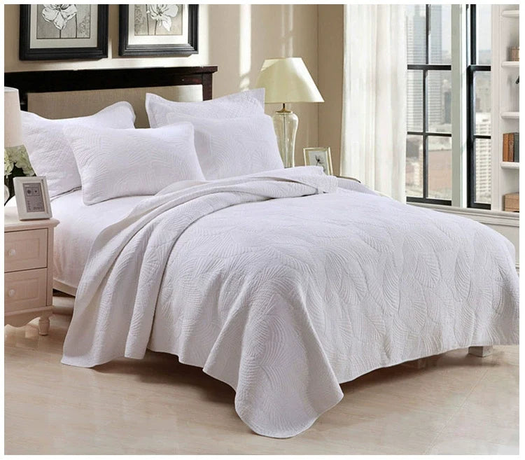 Charleston Embroidered Cotton Bedspread