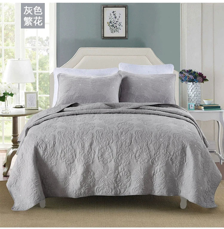 Charleston Embroidered Cotton Bedspread