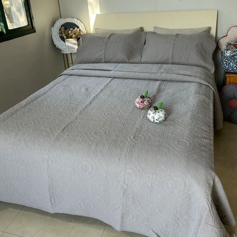 Charleston Embroidered Cotton Bedspread