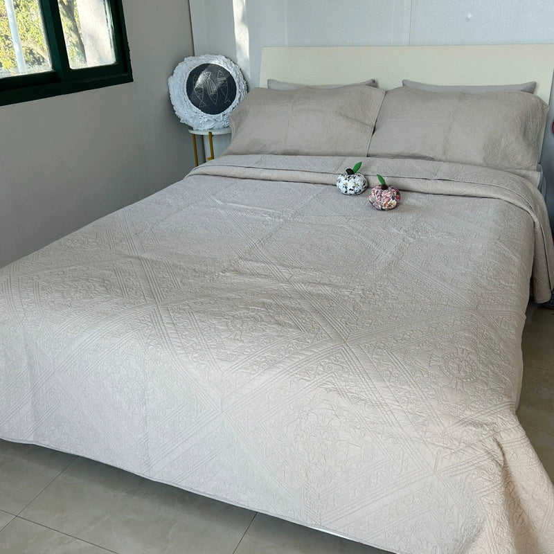 Charleston Embroidered Cotton Bedspread