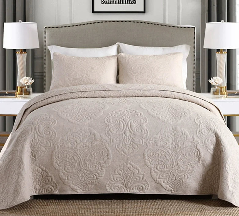 Charleston Embroidered Cotton Bedspread
