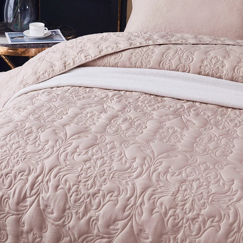 Kyoto Minimalist Quilted Bedspread Set, 3-Piece