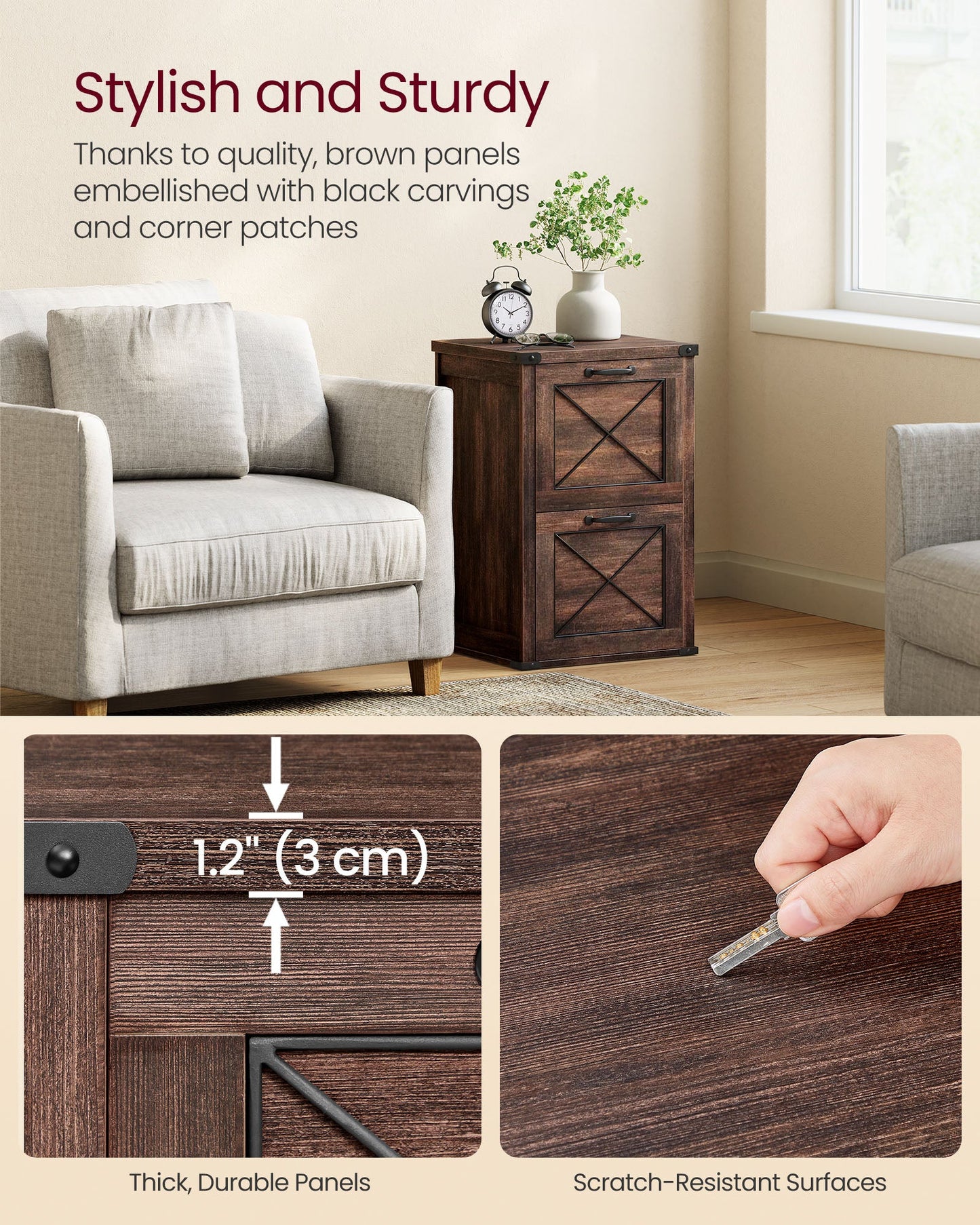Filing Cabinet with 2 File Drawers