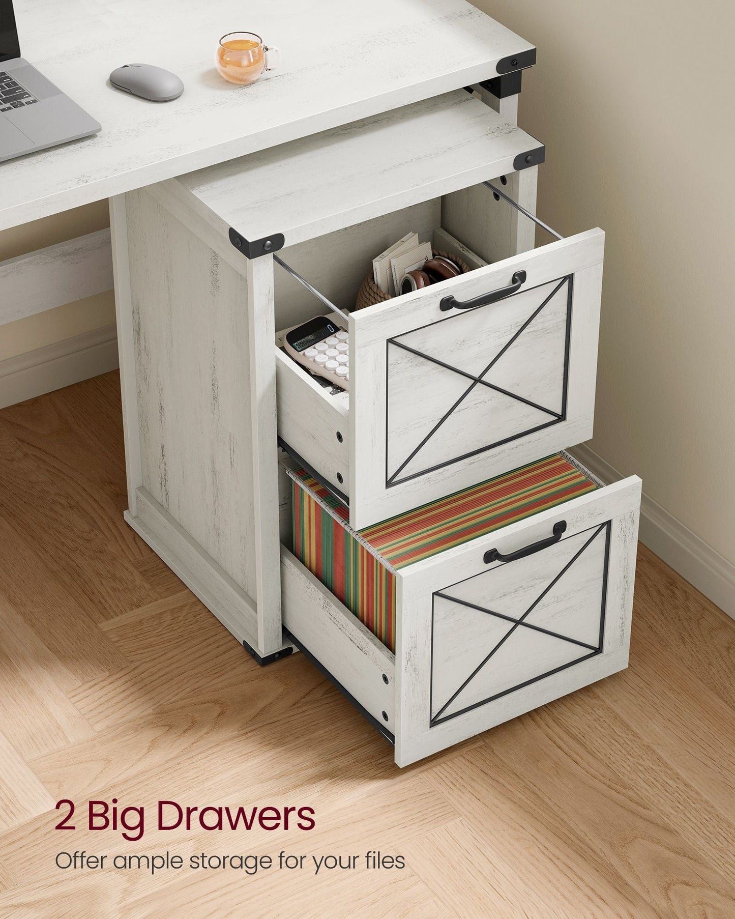 File Cabinet with 2 Drawers, Fit A4